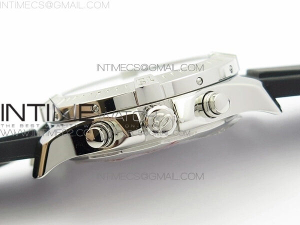 Challenger Chronograph SS White Dial on Rubber Strap A7750 (Free rubber strap) - Image 7