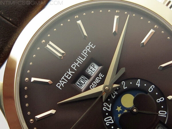 Annual Calendar Complications 5396 RG GRF Best Edition Black dial on Brown leather strap A324 - Image 8