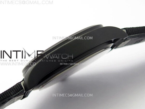 Big Pilot IW329801 Real Ceramic M+F 1:1 Best Edition Black Dial on Black Calfskin Strap SEIKO 8N-24 - Image 10