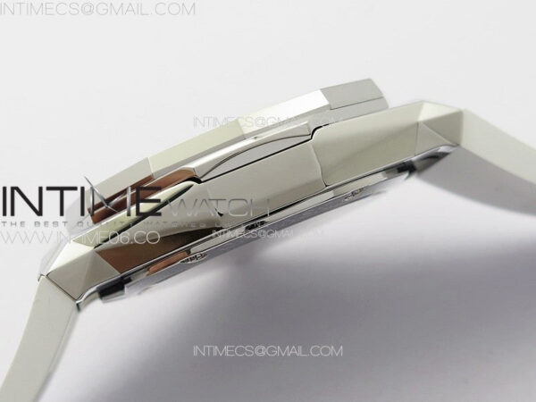 Classic Fusion Orlinski SS APSF 1:1 Best Edtion White Faceted Dial on Black Rubber Strap A2892 - Image 10