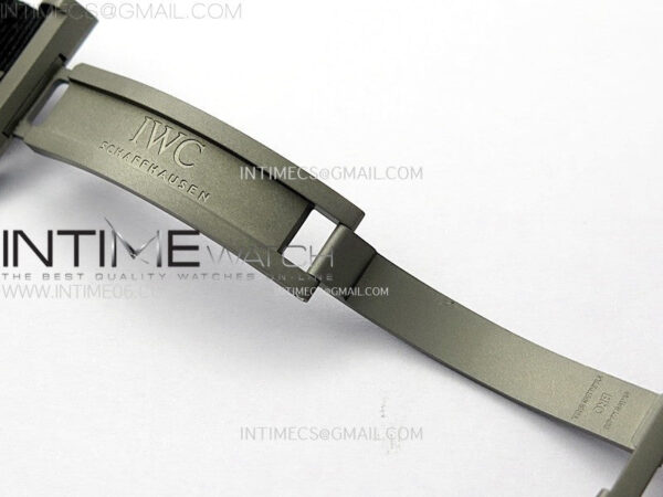 Big Pilot IW329801 Real Ceramic M+F 1:1 Best Edition Black Dial on Black Calfskin Strap SEIKO 8N-24 - Image 12