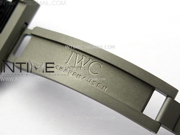 Big Pilot IW329801 Real Ceramic M+F 1:1 Best Edition Black Dial on Black Calfskin Strap SEIKO 8N-24 - Image 13
