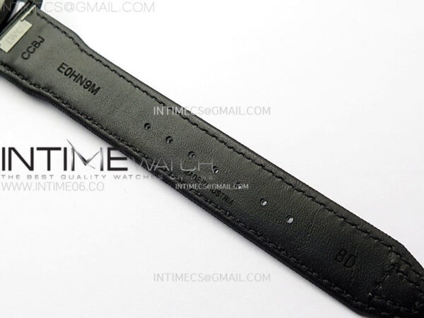 Big Pilot IW329801 Real Ceramic M+F 1:1 Best Edition Black Dial on Black Calfskin Strap SEIKO 8N-24 - Image 16