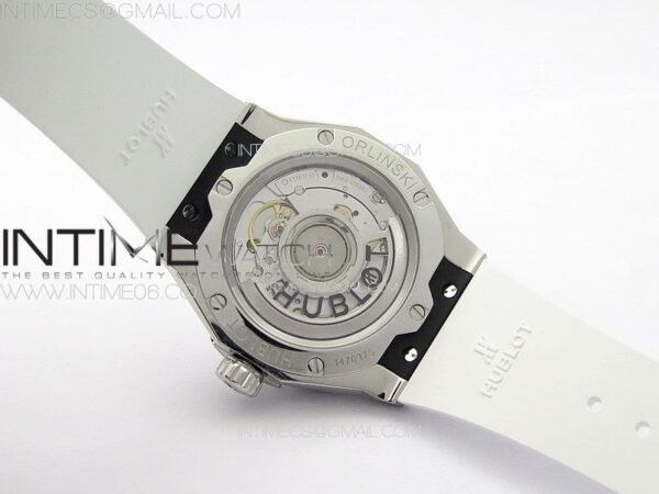 Classic Fusion Orlinski SS APSF 1:1 Best Edtion White Faceted Dial on Black Rubber Strap A2892 - Image 16