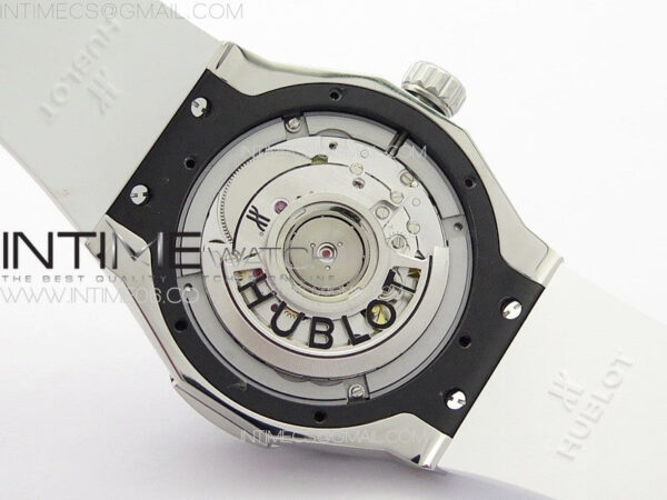 Classic Fusion Orlinski SS APSF 1:1 Best Edtion White Faceted Dial on Black Rubber Strap A2892 - Image 19
