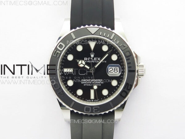 Yacht-Master 42mm 226659 Clean 1:1 Best Edition 3D Black Ceramic Bezel on Oysterflex Strap VR3235