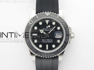 Yacht-Master 42mm 226659 3EF 1:1 Best Edition 3D Black Ceramic Bezel on Black Rubber Strap VS3235