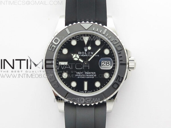 Yacht-Master 42mm 226659 3EF 1:1 Best Edition 3D Black Ceramic Bezel on Black Rubber Strap VS3235