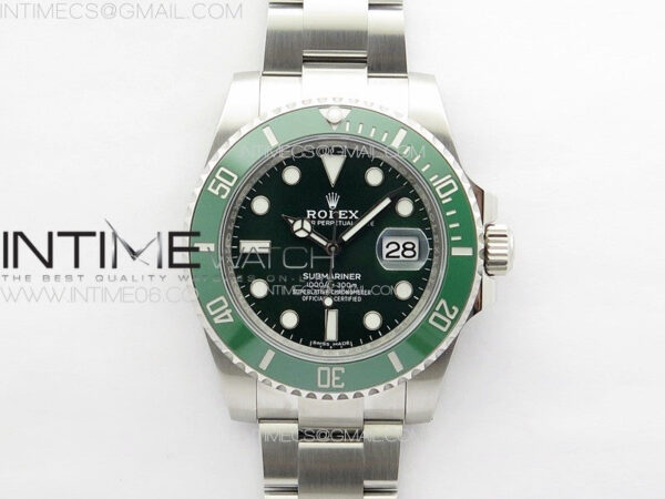 Submariner 116610LV 904L SS Case CF 1:1 Best Edition Green Dial On 904L Bracelet SA3135