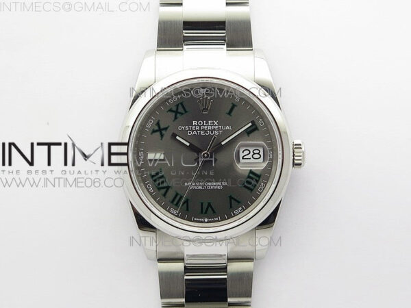 DateJust 36 SS 126200 BP 1:1 Best Edition Gray Dial on Oyster Bracelet