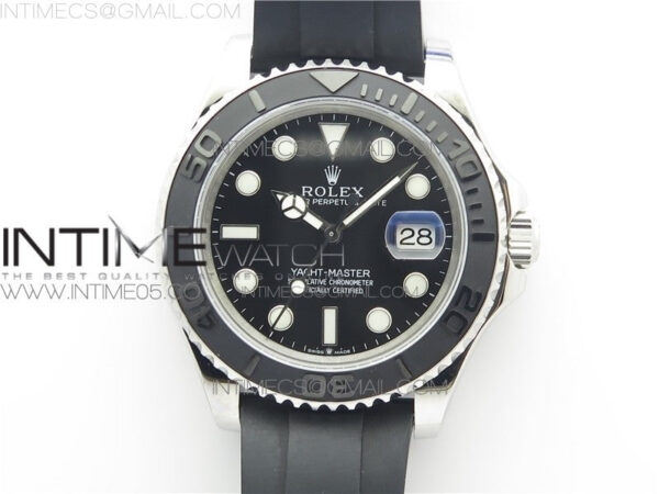 Yacht-Master 226659 42mm BP Maker Best Edition Black Ceramic Bezel on Oysterflex Rubber Strap A2824