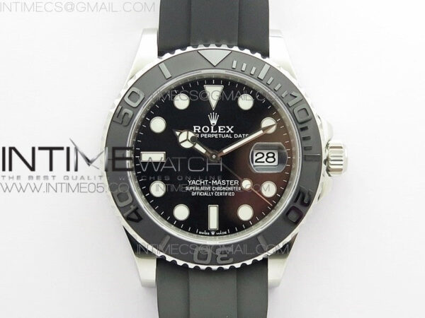 Yacht-Master 42mm 226659 VSF 1:1 Best Edition 3D Black Ceramic Bezel on Black Rubber Strap VS3235