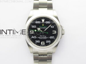 Air-King 126900 40mm 904L SS GMF 1:1 Best Edition Black Dial on 904L SS Bracelet