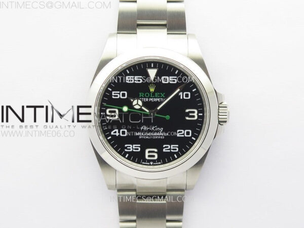 Air-King 126900 40mm 904L SS GMF 1:1 Best Edition Black Dial on 904L SS Bracelet