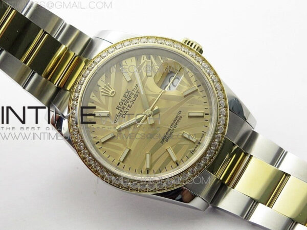 DateJust 36 SS/YG 126283 JDF 1:1 Best Edition New YG Dial Style 2 on Oyster Bracelet - Image 2