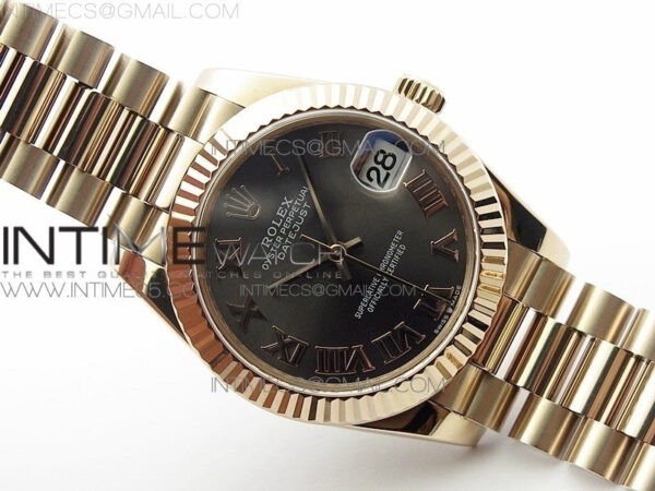 Datejust 31mm 278275 RG BP Best Edition Gray Roman Markers Dial on RG President Bracelet - Image 2