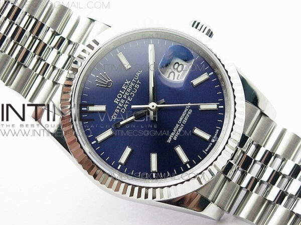 DateJust 36mm 126234 BP 1:1 Best Edition 904L Steel New Version Blue Dial on Jubilee Bracelet - Image 2