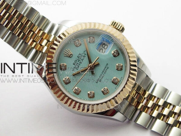 Datejust 28mm 279173 SS/RG BP Best Edition Blue Texture Dial on SS/RG Jubilee Bracelet ETA2671 - Image 2