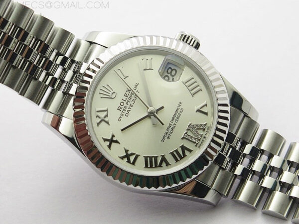 Datejust 31mm 278271 SS BP Best Edition Silver Roman Markers @6 Crystal Dial on Jubilee Bracelet - Image 2