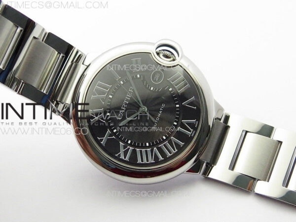 Ballon Bleu 42mm SS K3F 1:1 Best Edition Black Texture Dial on SS Bracelet A2824 - Image 2
