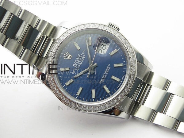 DateJust 36 SS 126234 BP 1:1 Best Edition New Blue Dial on Oyster Bracelet - Image 2