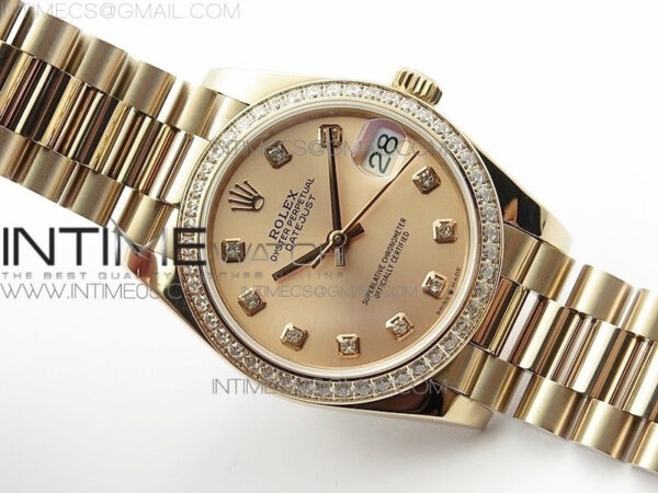 Datejust 31mm 278275 RG Dia Bezel BP Best Edition RG Crystal Markers Dial on RG President Bracelet - Image 2