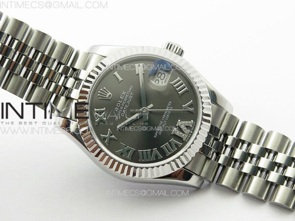 DateJust 31mm 178271 SS APSF Best Edition Gray Dial Roman Markers on Jubilee Bracelet A2824 - Image 2
