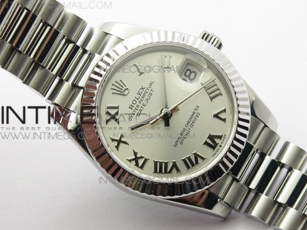 Datejust 31mm 278275 SS BP Best Edition Silver Roman Markers Dial on SS President Bracelet - Image 2