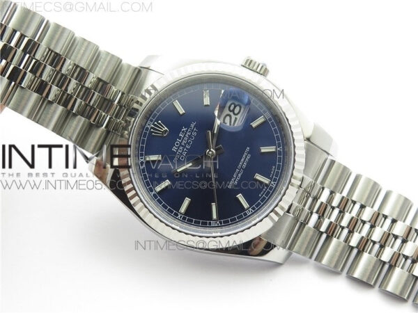 DateJust 36 SS 116234 ARF 1:1 Best Edition 904L Steel Blue Dial on Jubilee Bracelet SH3135 V3 - Image 2