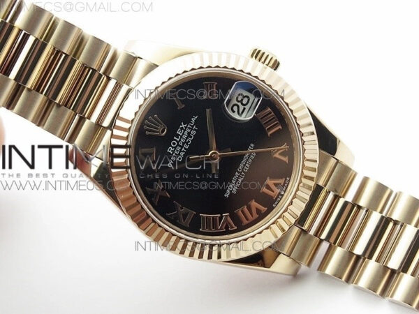 Datejust 31mm 278275 RG BP Best Edition Black Roman Markers Dial @6 Dia on RG President Bracelet - Image 2