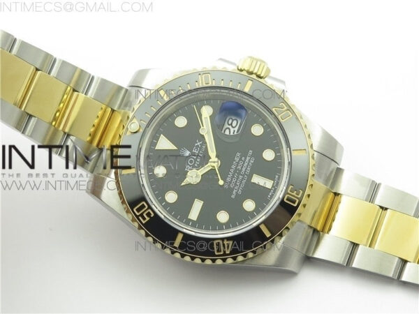 Yacht-Master 42mm 226659 316L BP 1:1 Best Edition 3D Black Ceramic Bezel on Black Rubber Strap SA3235 - Image 2