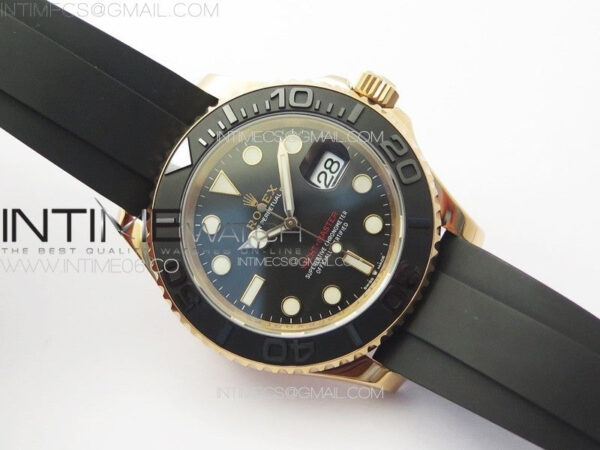 Yacht-Master 126655 RG VSF 1:1 Best Edition Black Ceramic Bezel on Oysterflex Rubber Strap VS3235 - Image 2