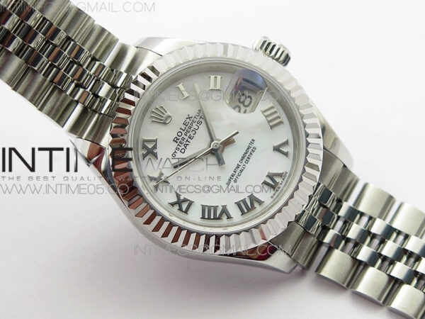Datejust 28mm 279174 SS BP Best Edition White Roman Markers Dial on SS Jubilee Bracelet ETA2671 - Image 2