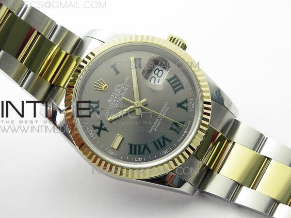 DateJust 36 SS/YG 126233 JDF 1:1 Best Edition Gray Dial on Oyster Bracelet - Image 3