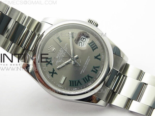 DateJust 36 SS 126200 BP 1:1 Best Edition Gray Dial on Oyster Bracelet - Image 2