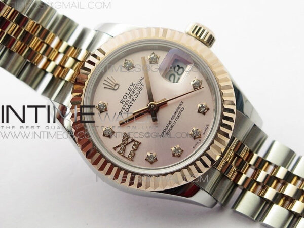 Datejust 28mm 279173 SS/RG BP Best Edition Silver Stars Crystal Markers Dial on SS/RG Jubilee Bracelet ETA2671 - Image 2