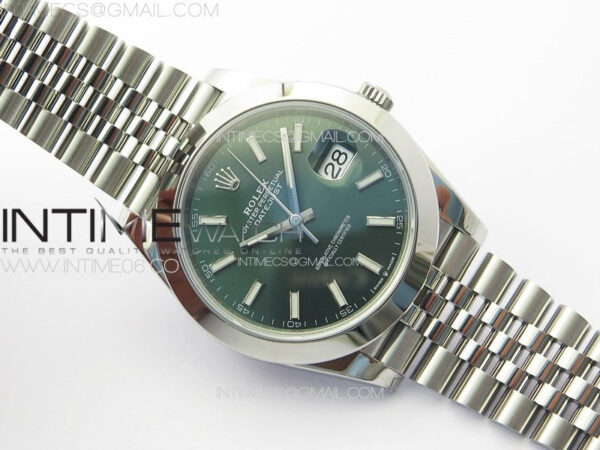 DateJust 41 126300 904L SS VSF 1:1 Best Edition Green Dial on Jubilee Bracelet VS3235 - Image 3