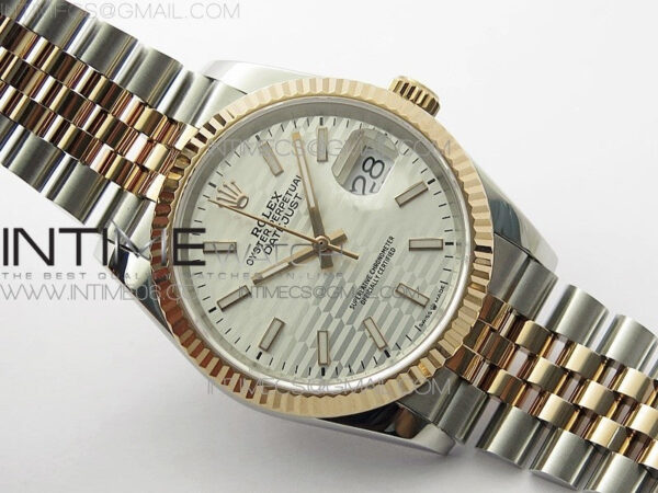 DateJust 36 SS/RG 126231 BP 1:1 Best Edition Silevr Dial on Oyster Bracelet - Image 2