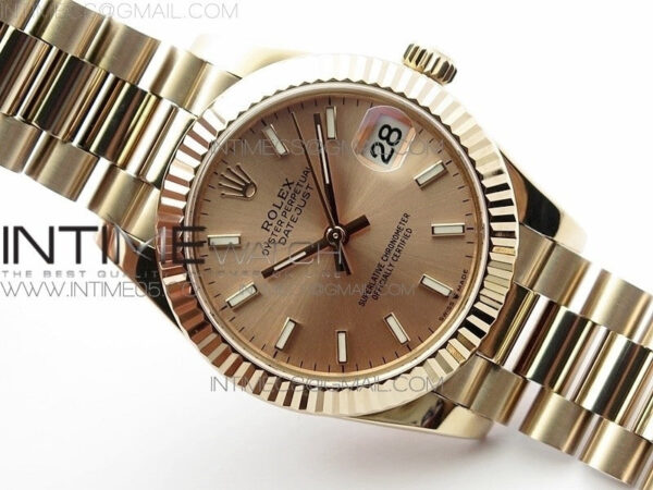 Datejust 31mm 278275 RG BP Best Edition RG Sticks Markers Dial on RG President Bracelet - Image 2