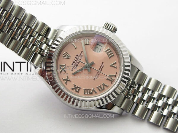 Datejust 28mm 279179 SS APSF Best Edition Pink Dial Roman Markers on SS Jubilee Bracelet NH05 - Image 2
