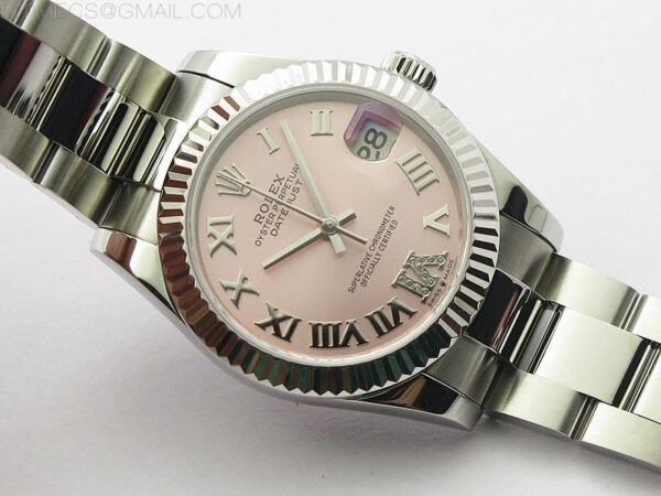 Datejust 31mm 278273 SS BP Best Edition Pink Roman Markers Dial on Oyster Bracelet - Image 3