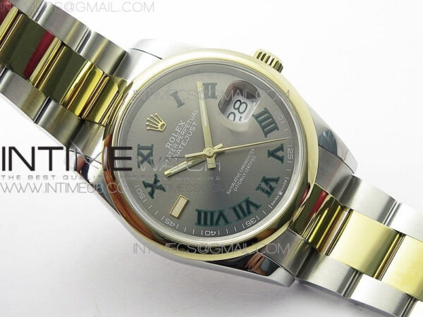 DateJust 36 SS/YG 126203 JDF 1:1 Best Edition Gray Dial on Oyster Bracelet - Image 2