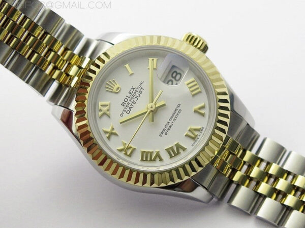 Datejust 28mm 279173 SS/YG BP Best Edition White Roman Markers Dial on SS/YG Jubilee Bracelet ETA2671 - Image 2