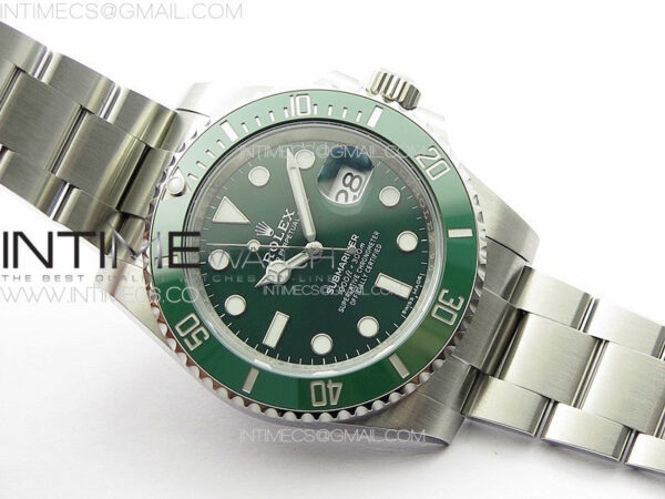 Submariner 116610LV 904L SS Case CF 1:1 Best Edition Green Dial On 904L Bracelet SA3135 - Image 2