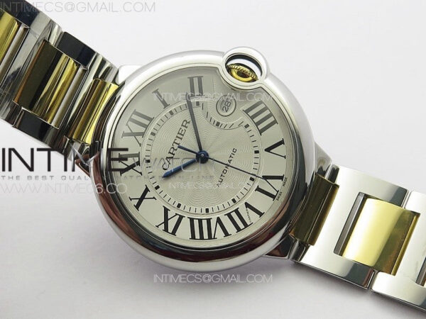 Ballon Bleu 42mm SS/YG K3F 1:1 Best Edition White Texture Dial on SS Bracelet A2824 - Image 2