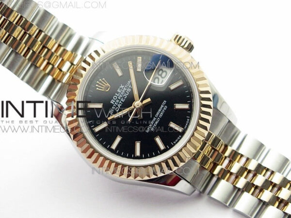 Datejust 28mm 279173 SS/RG BP Best Edition Black Stick Markers Dial on SS/RG Jubilee Bracelet ETA2671 - Image 3