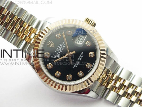 Datejust 28mm 279173 SS/RG BP Best Edition Black Crystal Markers Dial on SS/RG Jubilee Bracelet ETA2671 - Image 2