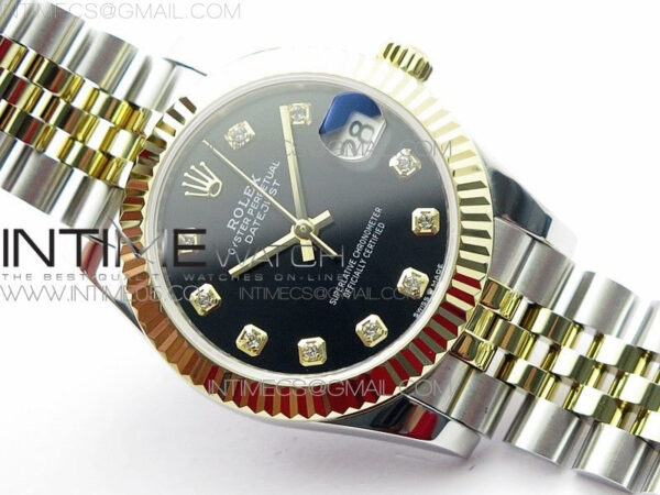 Datejust 31mm 278273 SS/YG BP Best Edition Black Diamond Markers Dial on SS/YG Jubilee Bracelet - Image 3
