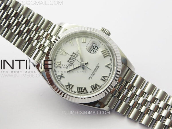 DateJust 36 SS 126234 VSF 1:1 Best Edition 904L Steel White Dial Roman Markers on Jubilee Bracelet VS3235 - Image 2