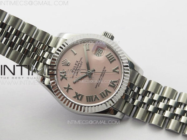DateJust 31mm 178271 SS APSF Best Edition Pink Dial Roman Markers on Jubilee Bracelet A2824 - Image 2